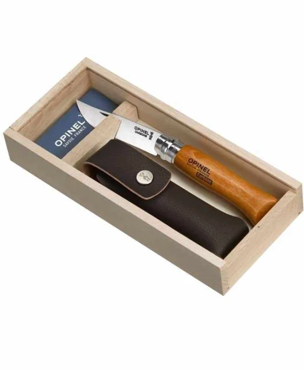 Opinel Νο.08 Σουγιάς Καφέ σε Θήκη 000815