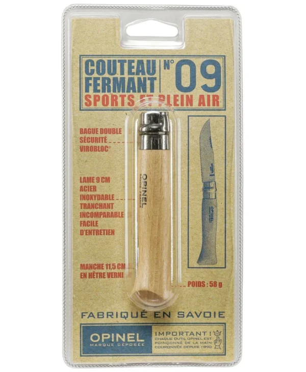 Opinel No.09 Σουγιάς Καφέ 001254