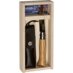 Opinel Νο.08 Σουγιάς Olive σε Δερμάτινη Θήκη 001004 - Image 2