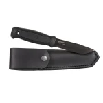 Morakniv Garberg BlackBlade (C) Leather Sheath Μαχαίρι Μαύρο σε Δερμάτινη Θήκη 13100