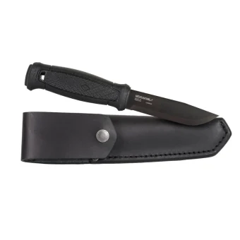 Morakniv Garberg BlackBlade (C) Leather Sheath Μαχαίρι Μαύρο σε Δερμάτινη Θήκη 13100