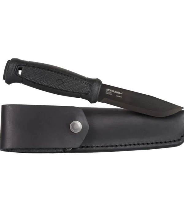 Morakniv Garberg BlackBlade (C) Leather Sheath Μαχαίρι Μαύρο σε Δερμάτινη Θήκη 13100