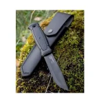Morakniv Garberg BlackBlade (C) Leather Sheath Μαχαίρι Μαύρο σε Δερμάτινη Θήκη 13100 - Image 2
