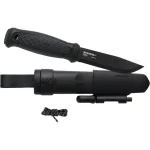 Morakniv Garberg BlackBlade (C) Survival Kit Μαχαίρι Black σε Δερμάτινη Θήκη 13915
