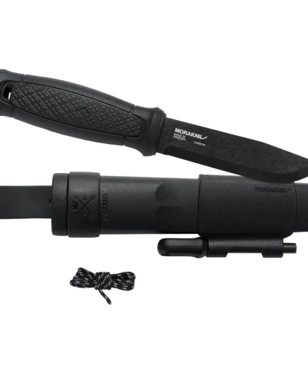 Morakniv Garberg BlackBlade (C) Survival Kit Μαχαίρι Black σε Δερμάτινη Θήκη 13915