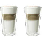 Leopold Vienna Double Walled Σετ Ποτήρια Καφέ/Freddo Γυάλινα Διάφανα 280ml 2τμχ LV01516