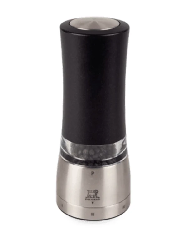 Peugeot Ηλεκτρικός Μύλος Πιπεριού Inox σε Μαύρο Χρώμα 16cm 43179
