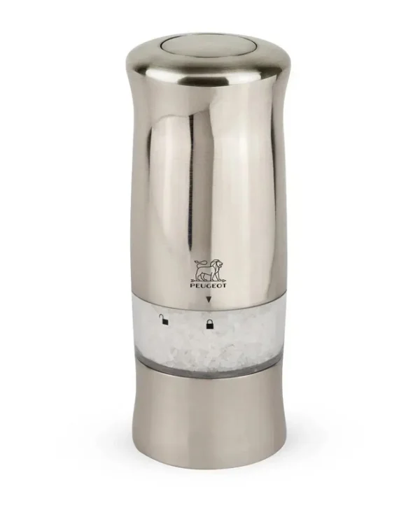Peugeot Ηλεκτρικός Μύλος Αλατιού Inox σε Γκρι Χρώμα 14cm 24086