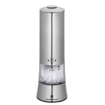 Zassenhaus Ηλεκτρικός Μύλος Αλατιού Inox σε Γκρι Χρώμα 18cm 33069