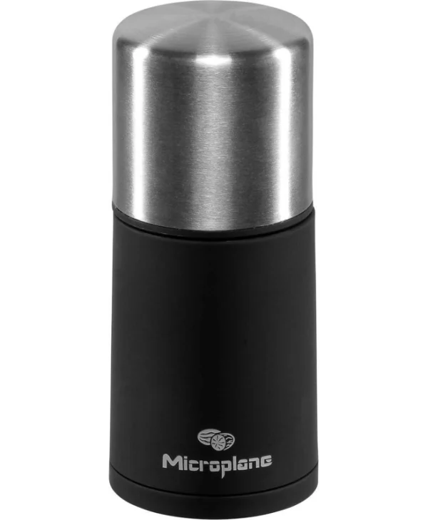Microplane Χειροκίνητος Μύλος Μπαχαρικών 2 Θέσεων Πλαστικός σε Μαύρο Χρώμα 48960