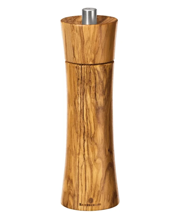 Zassenhaus Frankfurt Olive Wood Χειροκίνητος Μύλος Πιπεριού Ξύλινος σε Καφέ Χρώμα 18cm 22223