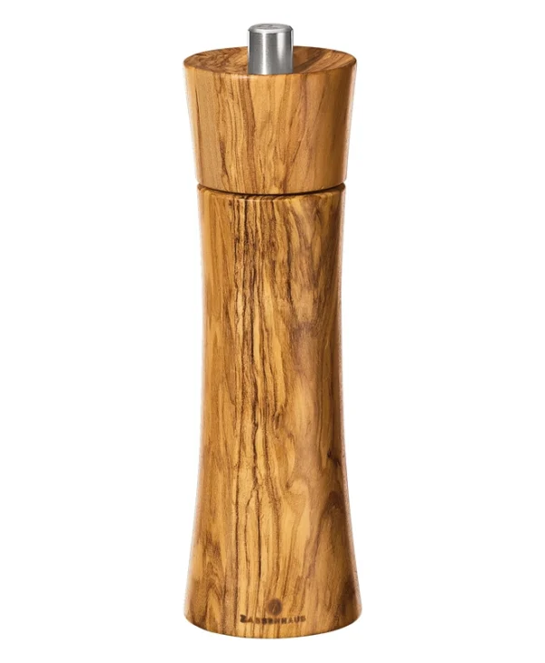 Zassenhaus Frankfurt Olive Wood Χειροκίνητος Μύλος Αλατιού Ξύλινος σε Καφέ Χρώμα 18cm 22230