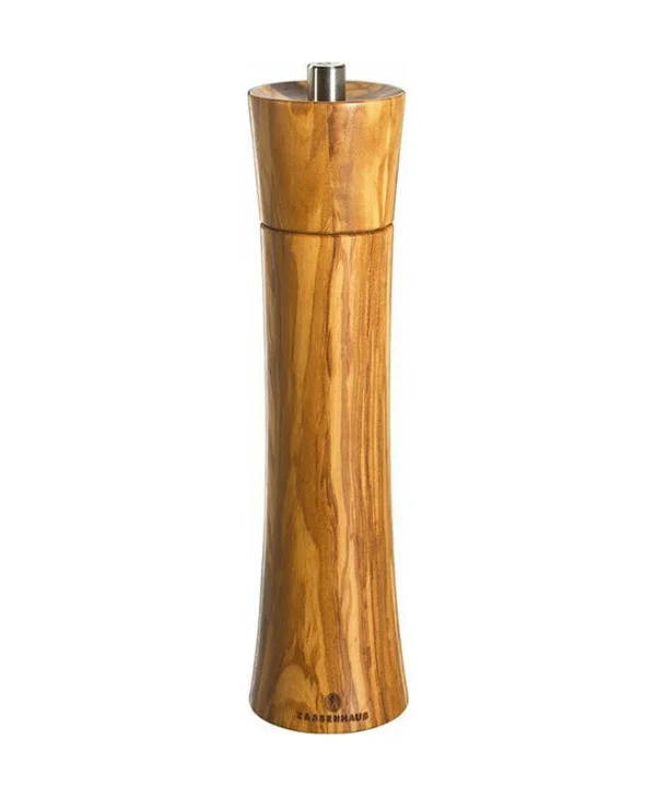 Zassenhaus Frankfurt Olive Wood Χειροκίνητος Μύλος Μπαχαρικών Ξύλινος σε Καφέ Χρώμα 24cm 22438