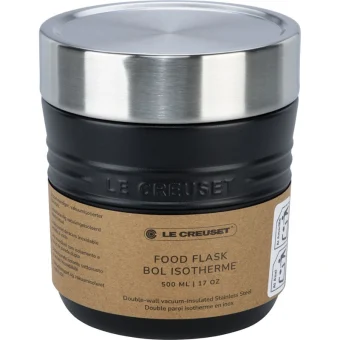 Le Creuset Δοχείο Φαγητού Inox Θερμός Μαύρο 500ml 41068120000001