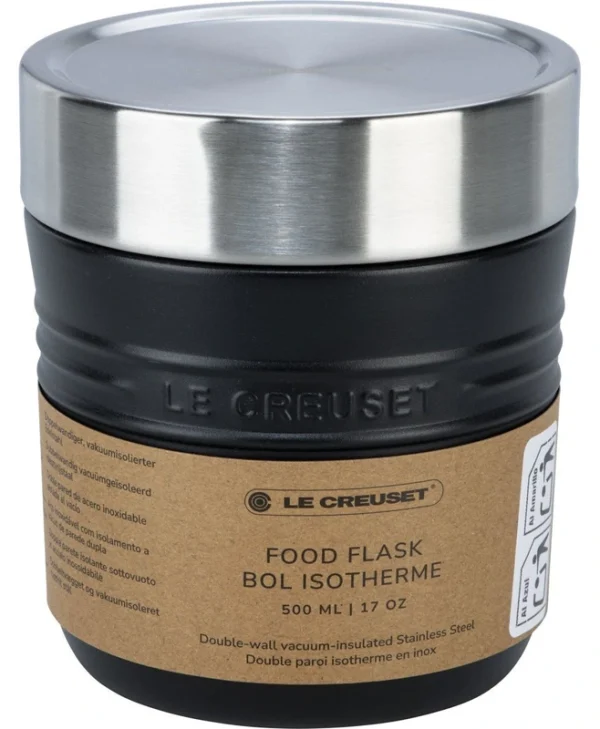Le Creuset Δοχείο Φαγητού Inox Θερμός Μαύρο 500ml 41068120000001