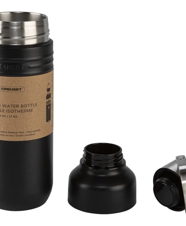 Le Creuset Μπουκάλι Θερμός Ανοξείδωτο 500ml Μαύρο 41066280000001
