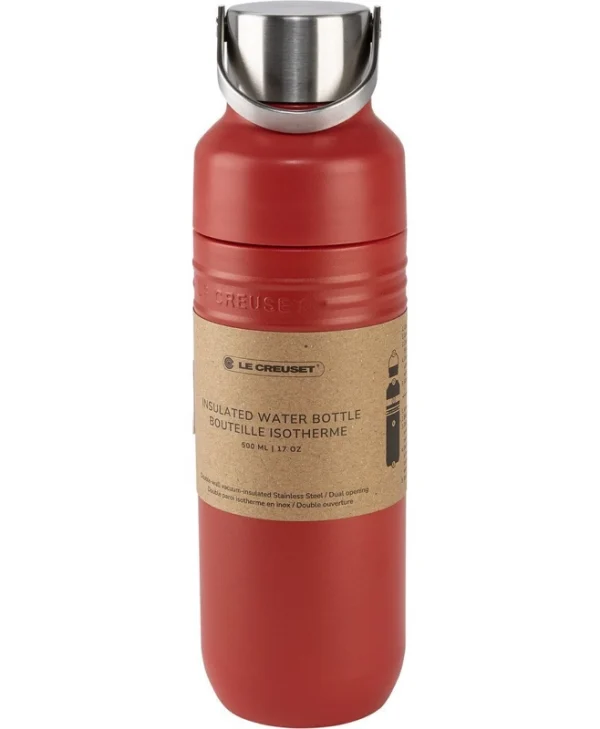 Le Creuset Μπουκάλι Θερμός Ανοξείδωτο 500ml Κόκκινο 41066280600001