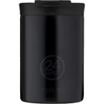 24Bottles Travel Tumbler Δοχείο Φαγητού Inox Θερμός Μαύρο 350ml 000561