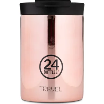 24Bottles Travel Tumbler Δοχείο Φαγητού Inox Θερμός Ροζ 350ml 000426