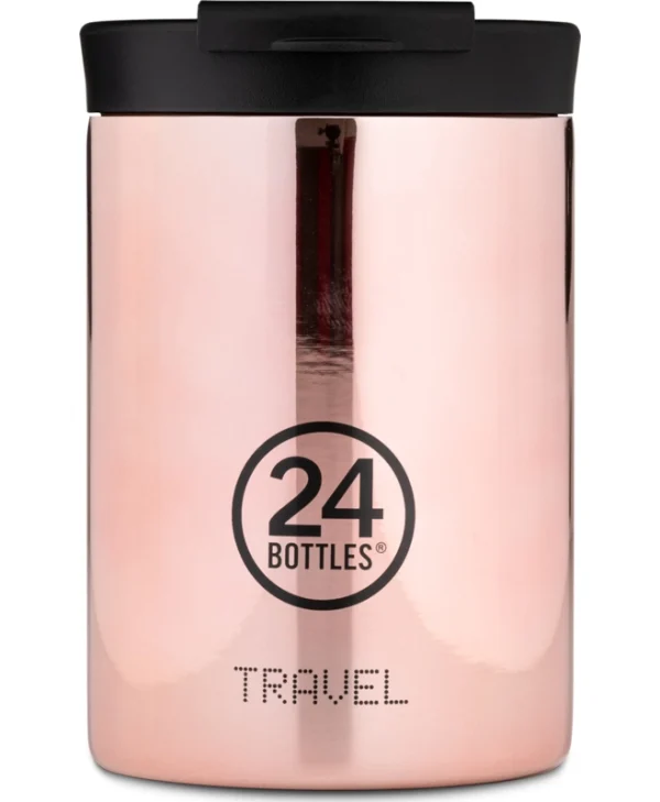 24Bottles Travel Tumbler Δοχείο Φαγητού Inox Θερμός Ροζ 350ml 000426