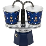 Bialetti Set Mini Express Μπρίκι Espresso Μπλε 0005349