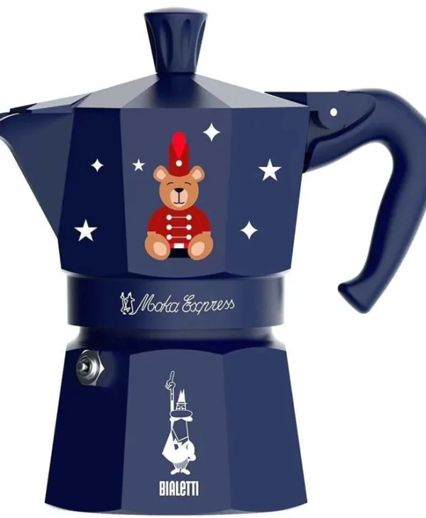 Bialetti Moka Express Μπρίκι Espresso Μπλε 0001235