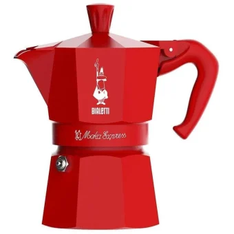 Bialetti Moka Express Μπρίκι Espresso Κόκκινο 0005316