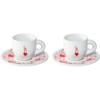 Bialetti Set 2 Μπρίκι Espresso Ασημί Y0TZ021