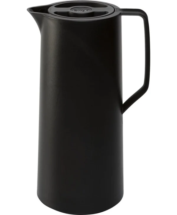 Emsa Quick Press Ποτήρι Θερμός Πλαστικό / Γυάλινο 1lt Black N4170700