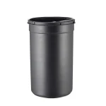 Wesco Κάδος Απορριμμάτων Πλαστικός Μαύρος 112764