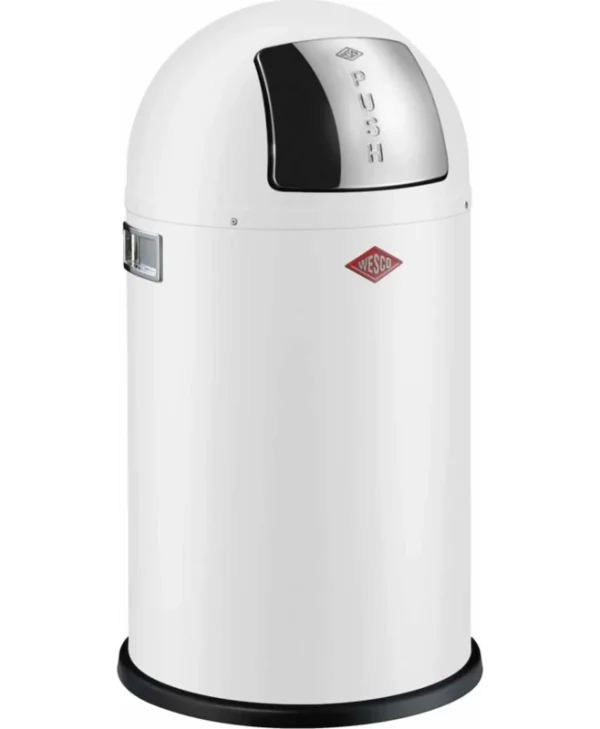 Wesco Κάδος Απορριμμάτων Μεταλλικός Λευκός 112791