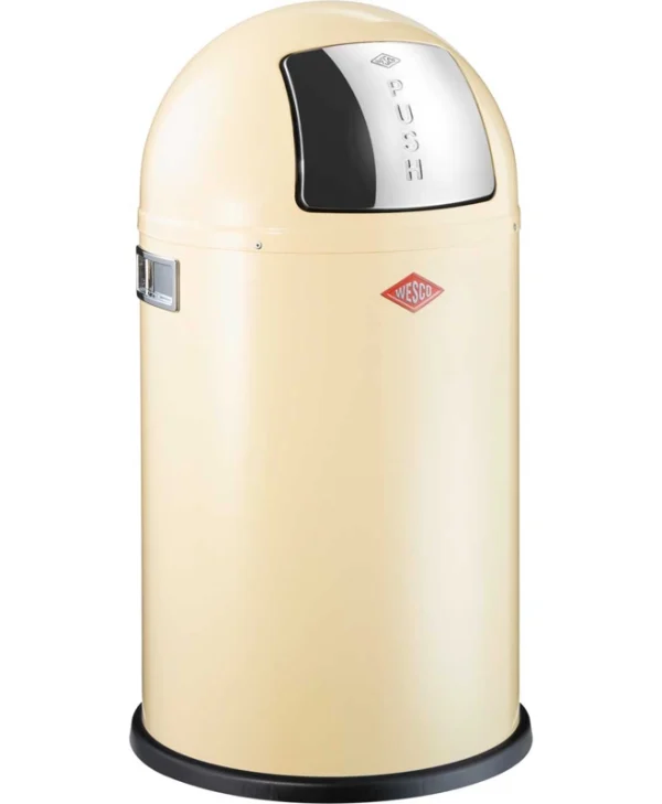 Trash Basket Beige 50l Pushboy Wesco 112792