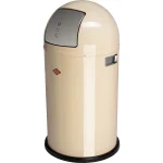 Trash Basket Beige 50l Pushboy Wesco 112792 - Image 2