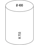 Wesco Κάδος Απορριμμάτων Πλαστικός Μπεζ 50lt 112794 - Image 2