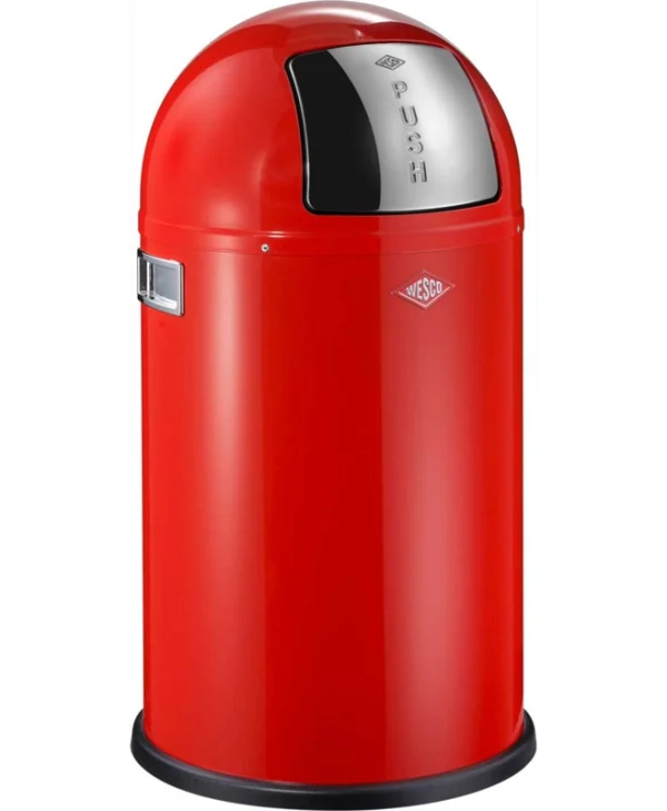 Trash Basket Red 50l Pushboy Wesco 112797