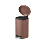 Brabantia Newicon Κάδος Απορριμμάτων Πλαστικός με Πεντάλ Καφέ 12lt 23 40 02 - Image 7