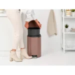 Brabantia Newicon Κάδος Απορριμμάτων Μεταλλικός με Πεντάλ Καφέ 20lt 23 40 26 - Image 9