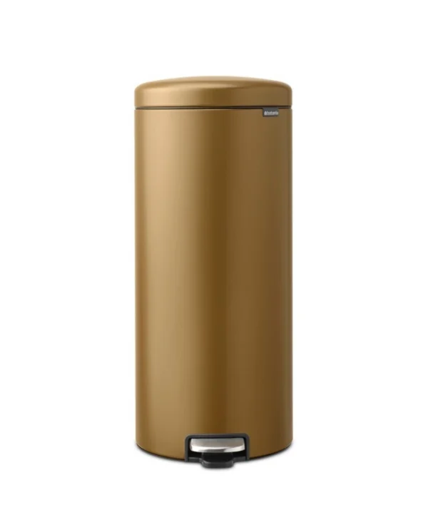 Brabantia Κάδος Απορριμμάτων Μεταλλικός με Πεντάλ Πορτοκαλί 30lt 23 85 81