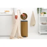 Brabantia Κάδος Απορριμμάτων Μεταλλικός με Πεντάλ Πορτοκαλί 30lt 23 85 81 - Image 3
