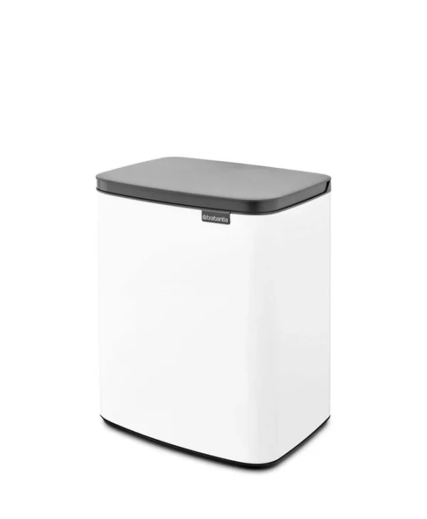 Brabantia Bo Κάδος Απορριμμάτων Πλαστικός Λευκός 12lt 22 24 67
