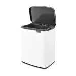 Brabantia Bo Κάδος Απορριμμάτων Πλαστικός Λευκός 12lt 22 24 67 - Image 3