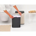 Brabantia Κάδος Απορριμμάτων Πλαστικός Μπεζ 12lt 23 41 25 N - Image 6