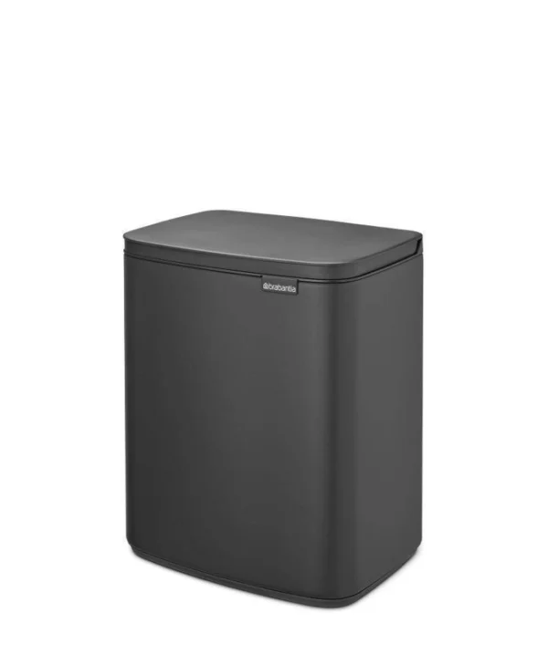 Brabantia Κάδος Απορριμμάτων Πλαστικός Γκρι 12lt 23 37 46 N