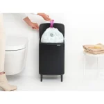 Brabantia Bo Hi Κάδος Απορριμμάτων Πλαστικός Μαύρος 12lt 22 72 26 - Image 7