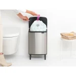 Brabantia Bo Small Hi Κάδος Απορριμμάτων Πλαστικός Ασημί 12lt 22 72 64 - Image 6