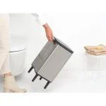 Brabantia Bo Small Hi Κάδος Απορριμμάτων Πλαστικός Ασημί 12lt 22 72 64 - Image 7