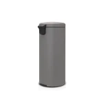 Brabantia Κάδος Απορριμμάτων Μεταλλικός Γκρι με Πεντάλ 30lt 11 91 87 - Image 2