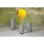 Brabantia Κάδος Απορριμμάτων Μεταλλικός Γκρι με Πεντάλ 30lt 11 91 87 - Image 5