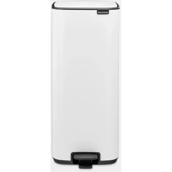 Brabantia Κάδος Απορριμμάτων Πλαστικός με Πεντάλ Λευκός 30lt 236921