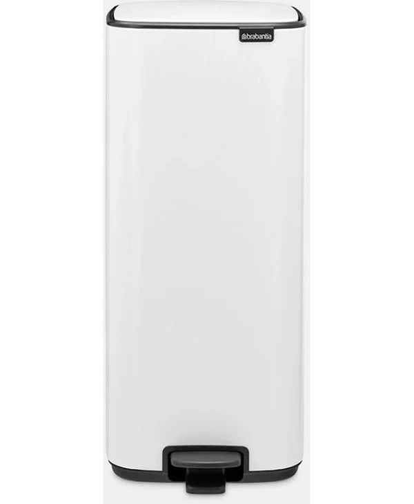 Brabantia Κάδος Απορριμμάτων Πλαστικός με Πεντάλ Λευκός 30lt 236921